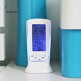 Mua Đồng hồ báo thức điện tử TẶNG KÈM PIN tích hợp lịch và nhiệt kế  đồng hồ để bàn led đo nhiệt độ ngày tháng năm tiện dụng