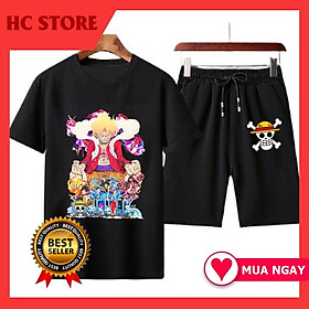 Combo Áo Luffy Gear 5 Đảo Hải Tặc SALE HOT Quần áo anime One Piece unisex dành cho fan đảo hải tặc giá siêu rẻ