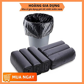 Mua ( Sỉ 24 9k) Bịch 3 Cuộn Túi Đựng Rác Tự Phân Hủy ( Màu Đen ) ZA09