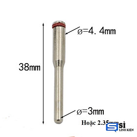 trục gắn đĩa cắt sắt, căt gỗ trục 2.35mm hoặc 3mm hay cán lắp lưỡi cưa đĩa cắt