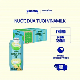 NƯỚC DỪA TƯƠI COCOFRESH - 12 HỘP 330ML