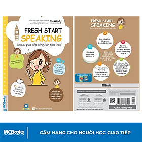 Sách - Fresh Start Speaking - 101 Câu Giao Tiếp Tiếng Anh Siêu Hot - Học Kèm App Online