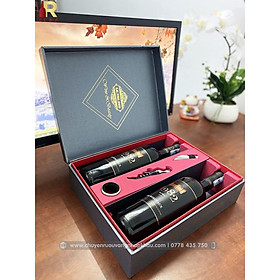 Mua Set quà tặng 2 chai vang Pháp 1982 kèm bộ phụ kiện