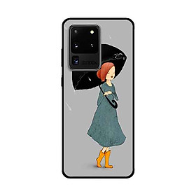 Ốp Lưng Dành Cho Samsung Galaxy S20 Ultra mẫu Cô Gái Che Ô - Hàng Chính Hãng