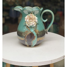 Mua Bình cắm hoa dáng bình sữa  men ngọc hoả biến.