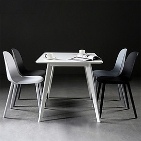 Mua Bàn ăn gỗ chữ nhật màu trắng 1m2 x 80cm chắc chắn - Bàn ăn gia đình đơn giản hiện đại decor phòng ăn đẹp