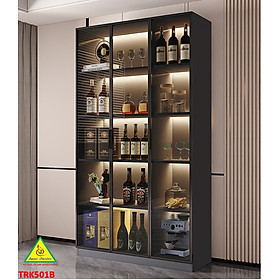 Mua Tủ Rượu Trang Trí Phòng Khách Bằng Gỗ MDF Cánh Kính – Sang Trọng - Hiện Đại TRK501B - NỘI THẤT LẮP RÁP VIENDONGADV