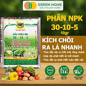 Mua Phân Bón Npk 30-10-5  Greenhome  Đầu Trâu  Gói 10Gr  Kích Ra Rễ  Đẻ Nhánh  Nảy Chồi  Ra Lá Mới