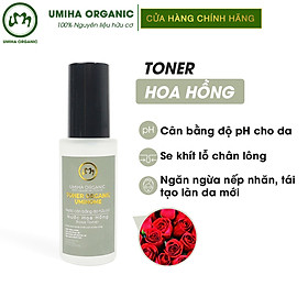 Hình ảnh Toner Hoa Hồng hữu cơ UMIHOME 50/100ml nước cân bằng, dưỡng trắng, chống lão hoá da