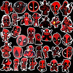 Bộ Sticker dán cao cấp chủ đề DEADPOOL - Dùng dán Xe, dán mũ bảo hiểm, dán Laptop