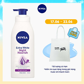 Sữa Dưỡng Thể Trắng Da Nivea Ban Đêm 400ml - 88126