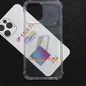 Ốp lưng dẻo trong dành cho Iphone 12, 12 pro, 12 mini, 12 promax chống sốc siêu bền