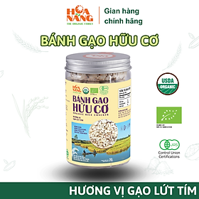 Bánh Gạo Hữu Cơ Hoa Nắng - Hương Vị Gạo Lứt Tím - Tốt cho người ăn kiêng, tập gym, giảm cân - Bánh gạo