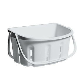 Shower Caddy Tote Portable Bathroom Basket for Dorm Bath White