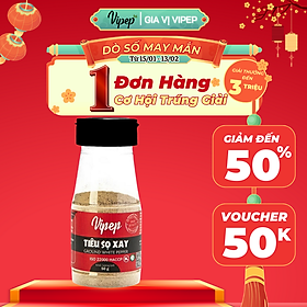 Tiêu Sọ Xay Tự Nhiên Vipep Hũ Nhựa 50g