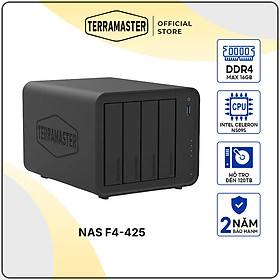 Thiết bị lưu trữ mạng NAS TerraMaster F4-425 4-bay - Hàng Chính Hãng- TerraMasrter Store