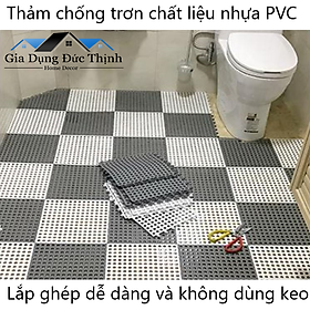 Mua Thảm ghép chống trơn cho nhà tắm  nhà vệ sinh  nhà bếp và các khu vực ẩm ướt và trơn trượt.( 30x30cm một tấm)