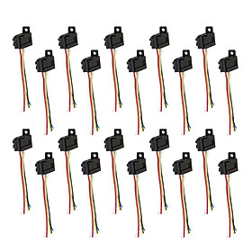 20x Car 12V 12 Volt DC 30A AMP Relay Wiring Harness Socket 5Pin 5 Wire