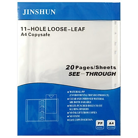 Bộ 2 Bìa Lỗ Jinshun A4 (20 Tờ)