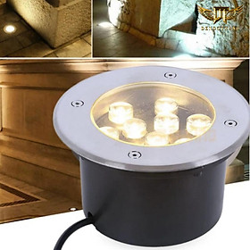 Mua Đèn âm sàn  âm đất.RSV98 dẫn lối hắt tường hắt cây trang trí ngoại cảnh cao cấp ráp ánh sáng theo yêu cầu DDT - ÂM ĐẤT TRÒN 6W