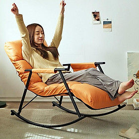 Mua ( Hàng Y hÌnh) Ghế sofa bập bênh thư giãn  ghế ngồi đọc sách xem phim khung kim loại