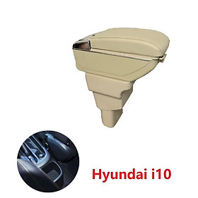 Hộp tỳ tay xe hơi Hyundai i10 tích hợp 7 cổng USB, chất liệu nhựa ABS và da PU cao cấp