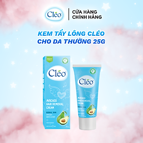 Kem Tẩy Lông Chiết Xuất Bơ Cleo Dành Cho Da Thường 25g, an toàn, không đau và đạt hiệu quả nhanh chóng