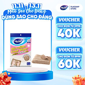 Khăn Lau Sợi Tre MyJae Lau Bếp, Lau Tay Đa Năng Hút Nước Tốt 2 Mặt Có Móc Treo 30cm x 42cm