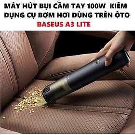 Mua Máy hút bụi cầm tay 100w kiêm dụng cụ bơm hơi dùng trên ô tô Baseu A3 Lite _ Hàng chính hãng