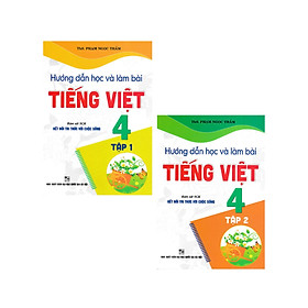 sách - combo hướng dẫn học và làm bài tiếng việt 4 - tập 1 + 2 (bám sát sgk kết nối tri thức với cuộc sống - bộ 2 cuốn)