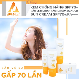 Kem Chống Nắng VACCI Dành Cho Mặt & Toàn Thân - LUXE COLLECTION SUN CREAM SPF70 PA+++ 70ML