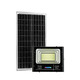 Mua Đèn pha năng lượng mặt trời  200W  Vỏ nhôm  Tấm pin NLMT rời  Ánh sáng trắng  Báo pin ngoài- 200WF