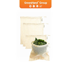 Mua Túi lưới cotton đa năng GreenHand với mũi khâu đôi chắc chắn  tiện lợi