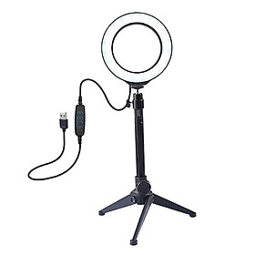 Dimmable LED Ring Light with Tripod & Phone Holder Camera Ringlight Makeup Studio Lighting for Live Stream Tik Tok YouTube Video Photography Shooting