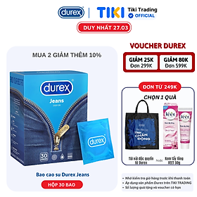 Bao cao su Durex Jeans Hộp 30 bao