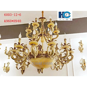 Đèn chùm đồng tân cổ điển 6003.