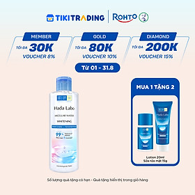 Nước tẩy trang sạch sâu dưỡng trắng Hada Labo Micellar Water Whitening 240ml