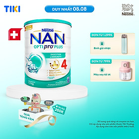 Sữa bột Nestlé NAN OPTIPRO PLUS 4 1500g/lon với 5HMO giúp tiêu hóa tốt + Tăng cường đề kháng (2 - 6 tuổi) - Tặng Đồ chơi toán học cân bằng