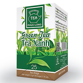 Trà xanh Túi Lọc Phúc Long hộp 25 gói x 2g