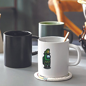 Ly cốc sứ in hình Among Us chú bộ đội