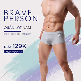 Quần Lót Boxer Nam Brave Person B1168 - Chất Liệu Cotton Cao Cấp Thoáng Mát Kiểu Dáng Thời Trang Trẻ Trung