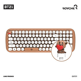 BT21 BABY BÀN PHÍM KHÔNG DÂY WIRELESS RETRO KEYBOARD LINE AND FRINED- HÀNG CHÍNH HÃNG