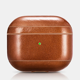 Ốp dành cho Airpods 3 iCarer Vintage Leather Classic Style case - Hành chính hãng