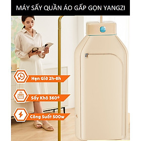 Máy sấy quần áo gấp gọn khử trùng Sothing Yangzi, tủ sấy quần áo công nghệ sấy 3D, 2 chế độ sấy- Hàng chính hãng