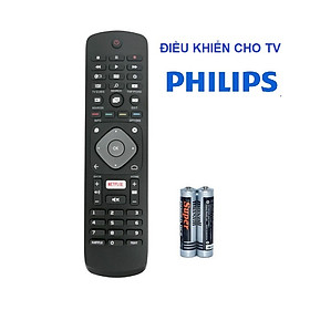 Remote Điều Khiển Tivi Dành Cho PHILIPS Internet Smart TV Netflix Kèm Pin