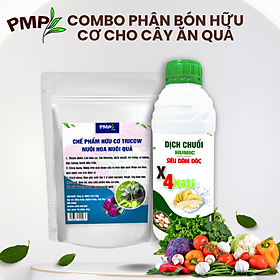 Mua Combo Phân Bón Hữu Cơ Cho Cây Ăn Quả 1 Tricow và 1 Dịch Chuối x4 Kali