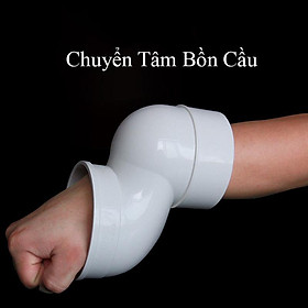 Phễu Chỉnh Lệch Tâm Bồn Cầu Loại Tốt Nhựa PVC Chuyển Tâm Xí Cầu Tối Đa 10cm Chống Hôi Chống Rò Rỉ Nước Bồn Cầu