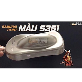 COMBO Sơn Samurai màu vàng đồng S351 gồm 4 chai đủ quy trình độ bền cao (Lót  – Nền 124 - Màu S140- Bóng )