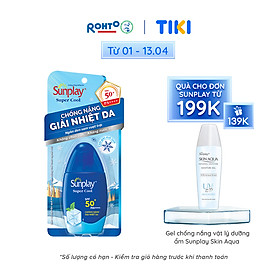 Kem chống nắng Sunplay mát lạnh giải nhiệt dạng sữa Sunplay Super Cool SPF 50, PA++++ 30g