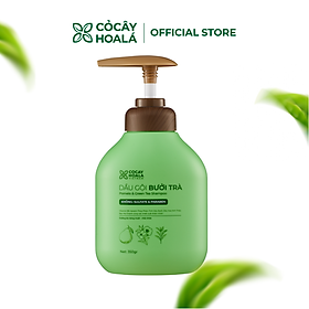 Dầu Gội Xả Hữu Cơ Bưởi Trà Cỏ Cây Hoa Lá VIETNAM, Dưỡng Tóc Chắc Khỏe, Mềm Mượt Tự Nhiên- Dung Tích 350gr